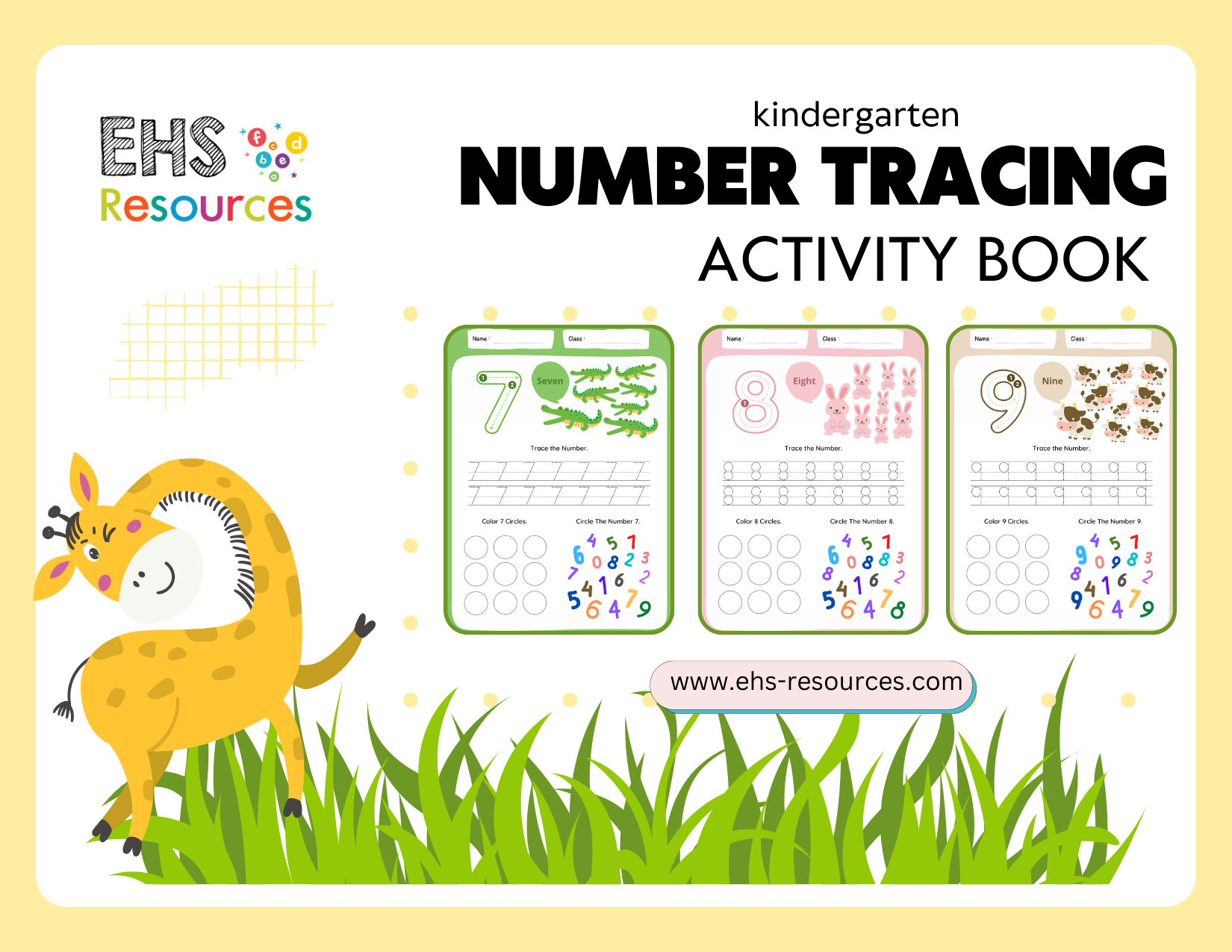 Unlocking Early Math Skills with Free Printable Number Tracing Worksheets 7-9