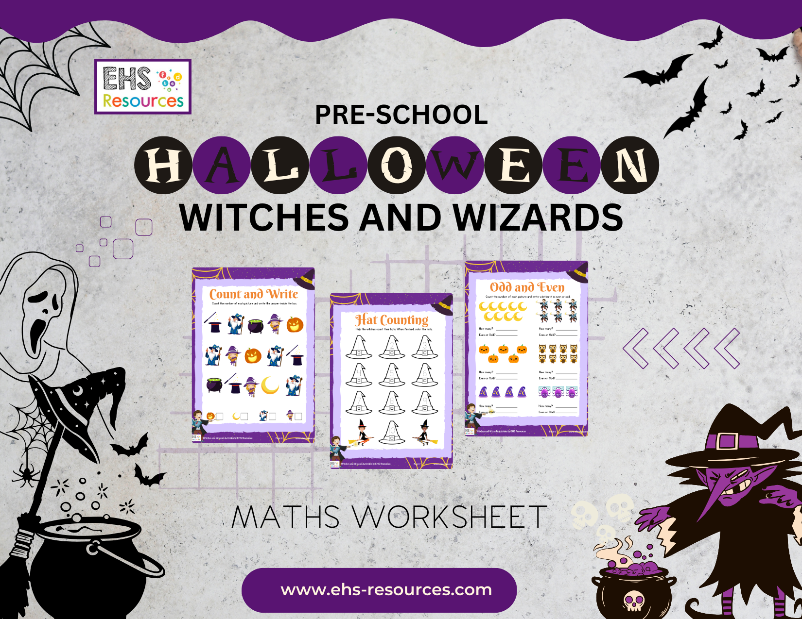 Halloween Worksheets for Kindergarten - Enchanting Fun with Witches and Wizards- EHS Resources - Maths Worksheet Halloween Worksheets for Kindergarten - Enchanting Fun with Witches and Wizards- EHS Resources - Maths Worksheet