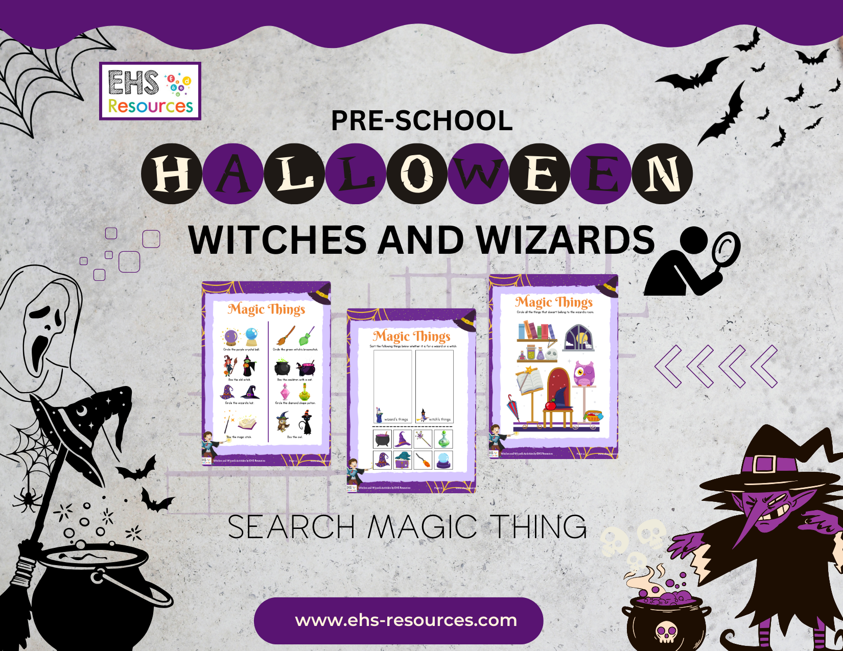 Halloween Worksheets for Kindergarten - Enchanting Fun with Witches and Wizards- EHS Resources - Search Magic Things Halloween Worksheets for Kindergarten - Enchanting Fun with Witches and Wizards- EHS Resources - Search Magic Things
