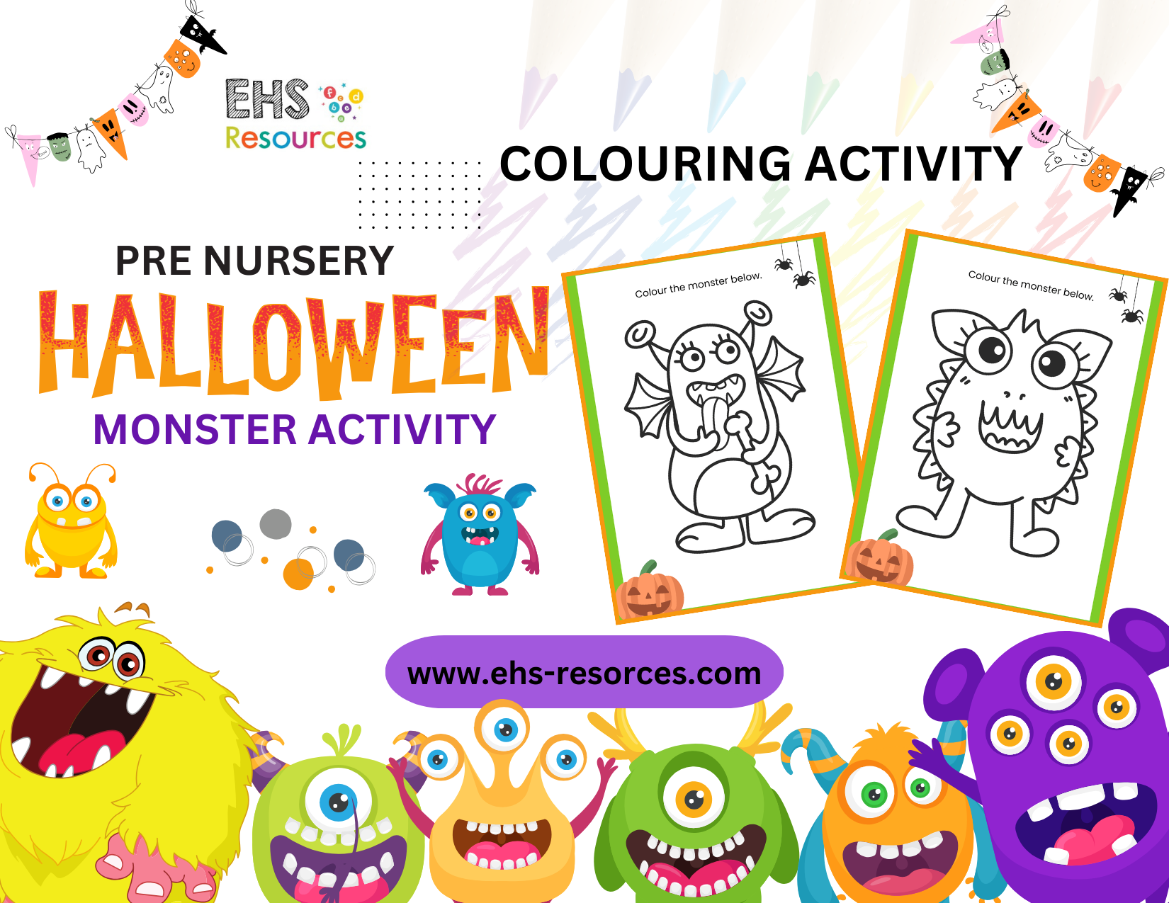 Unlock Creativity Pre-Nursery Halloween Monster Coloring Book- coloring-3Unlock Creativity Pre-Nursery Halloween Monster Coloring Book- coloring-3