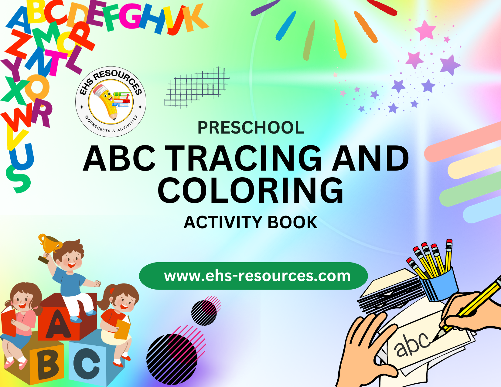 ABC Tracing And Coloring Worksheet For Preschool