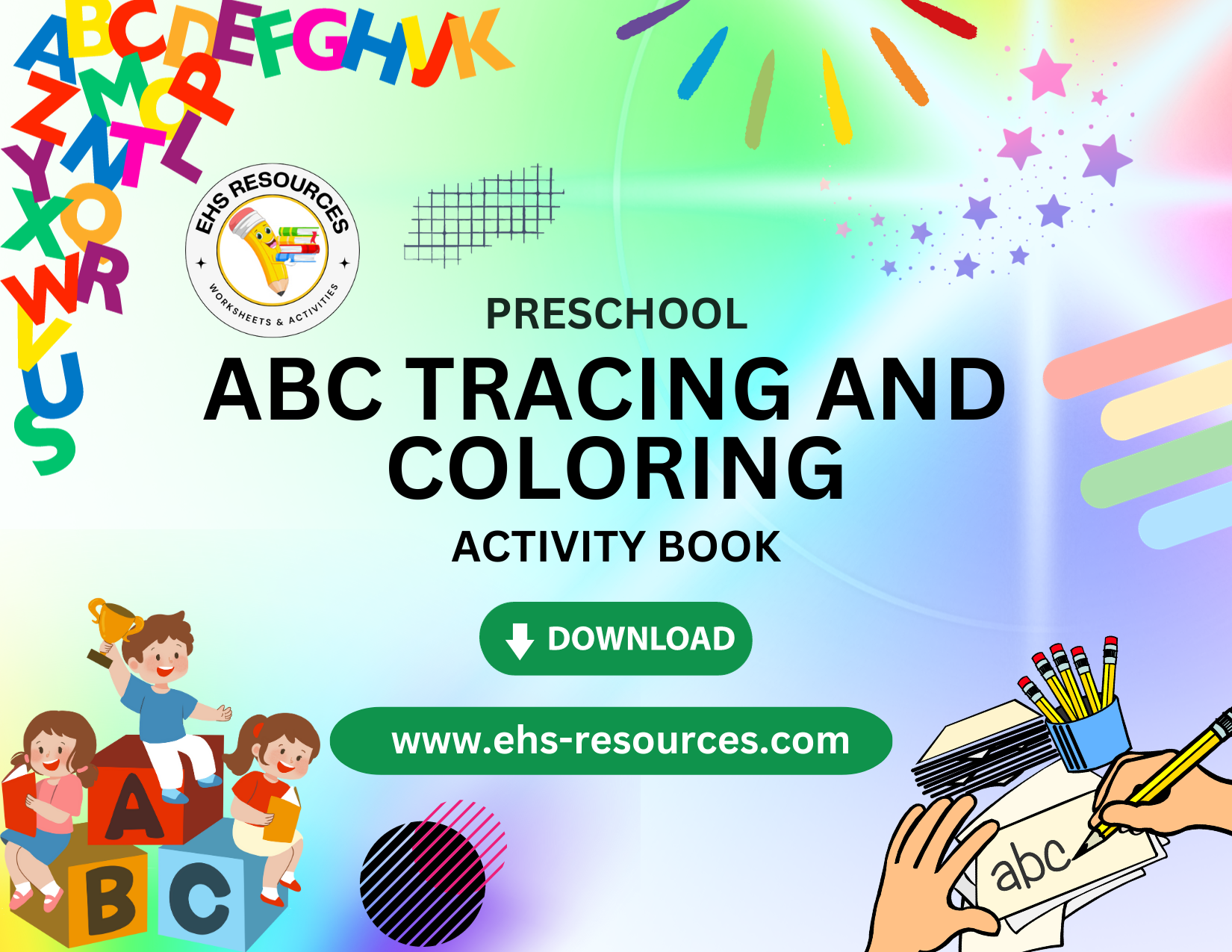 ABC Tracing And Coloring Download Worksheet For Preschool