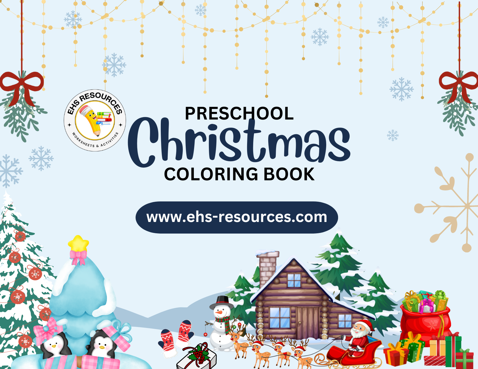 Christmas Coloring Book - Preschool