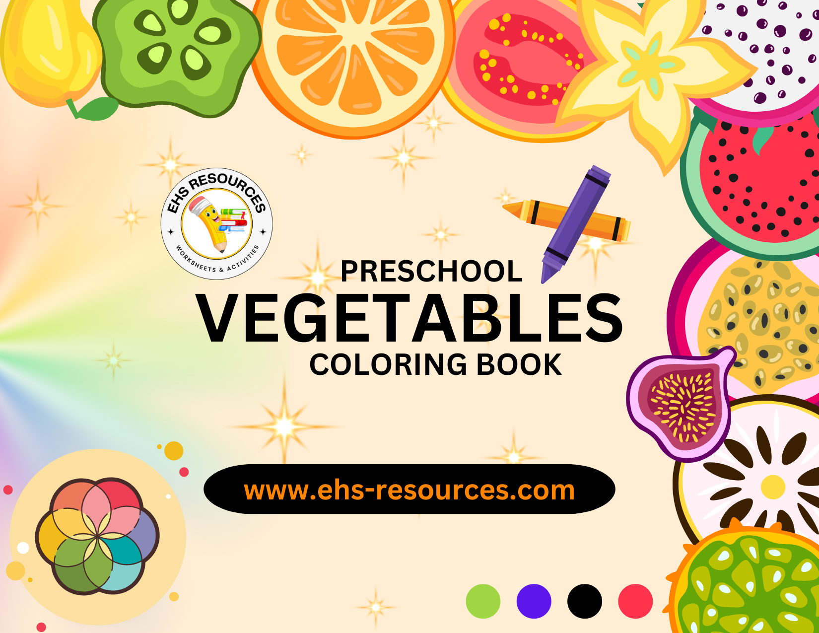 Vegetables Coloring Book For Preschool