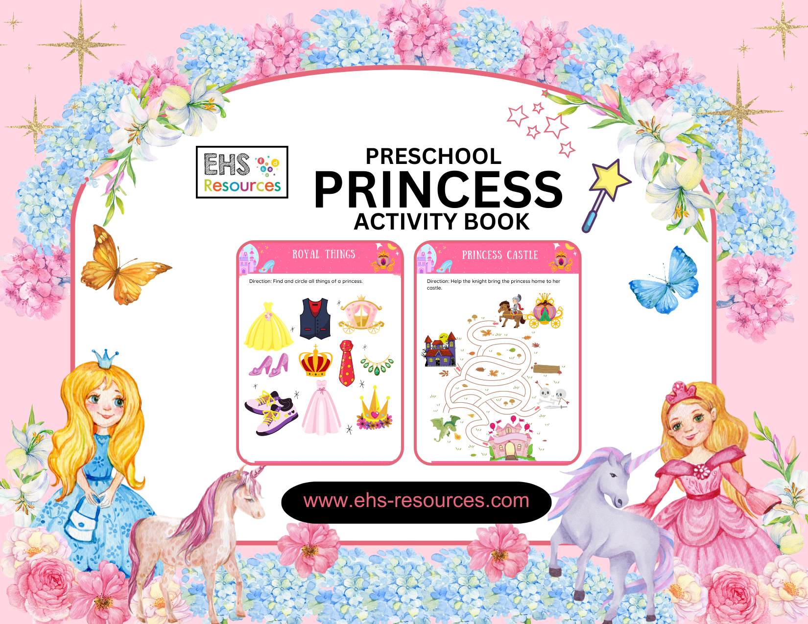 Princess Activity Book Preschool - Worksheet 2