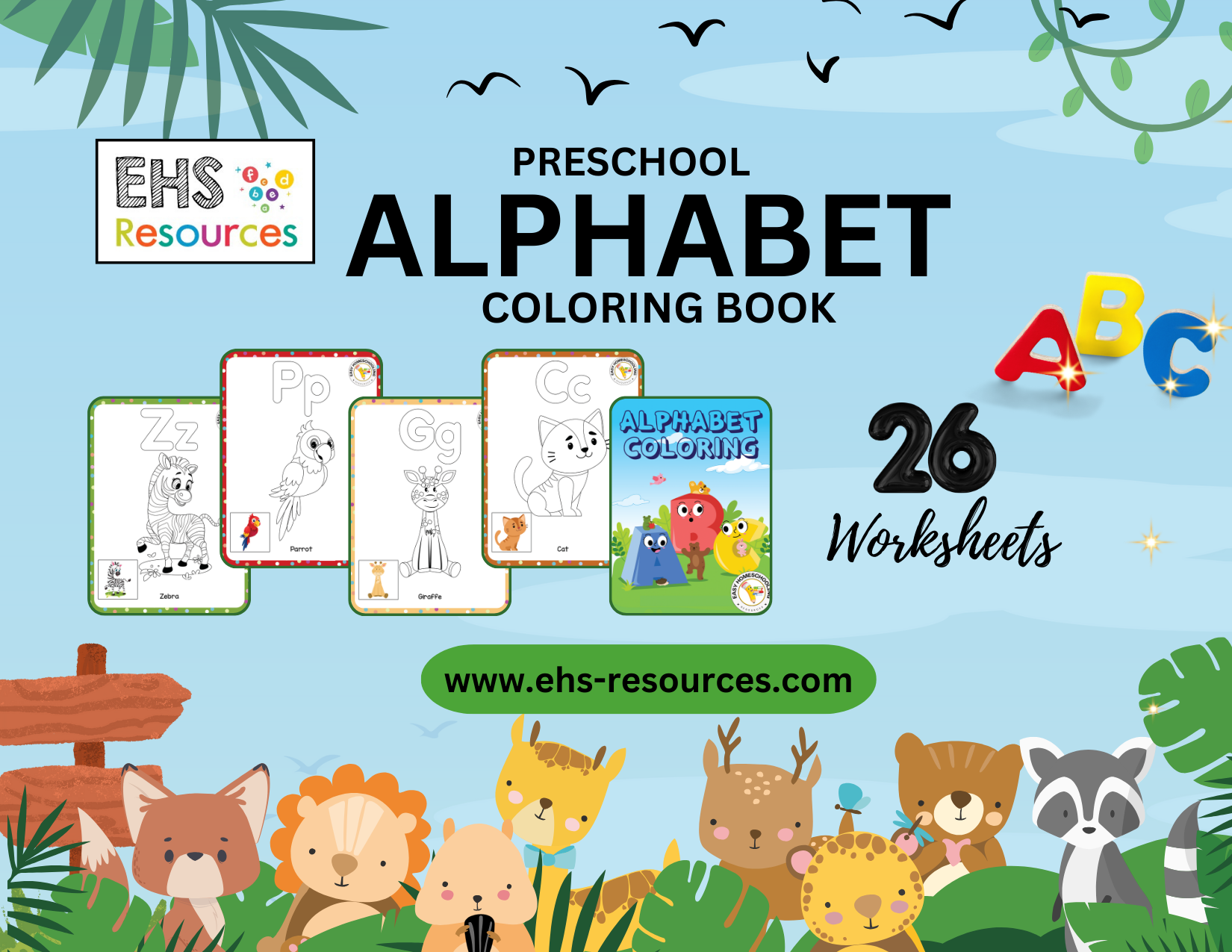 Alphabet Coloring Book Preschool- Final Page