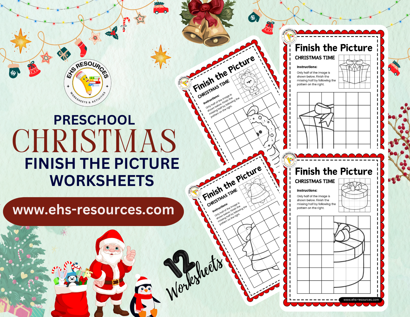 Christmas Finish the Picture - Final Page