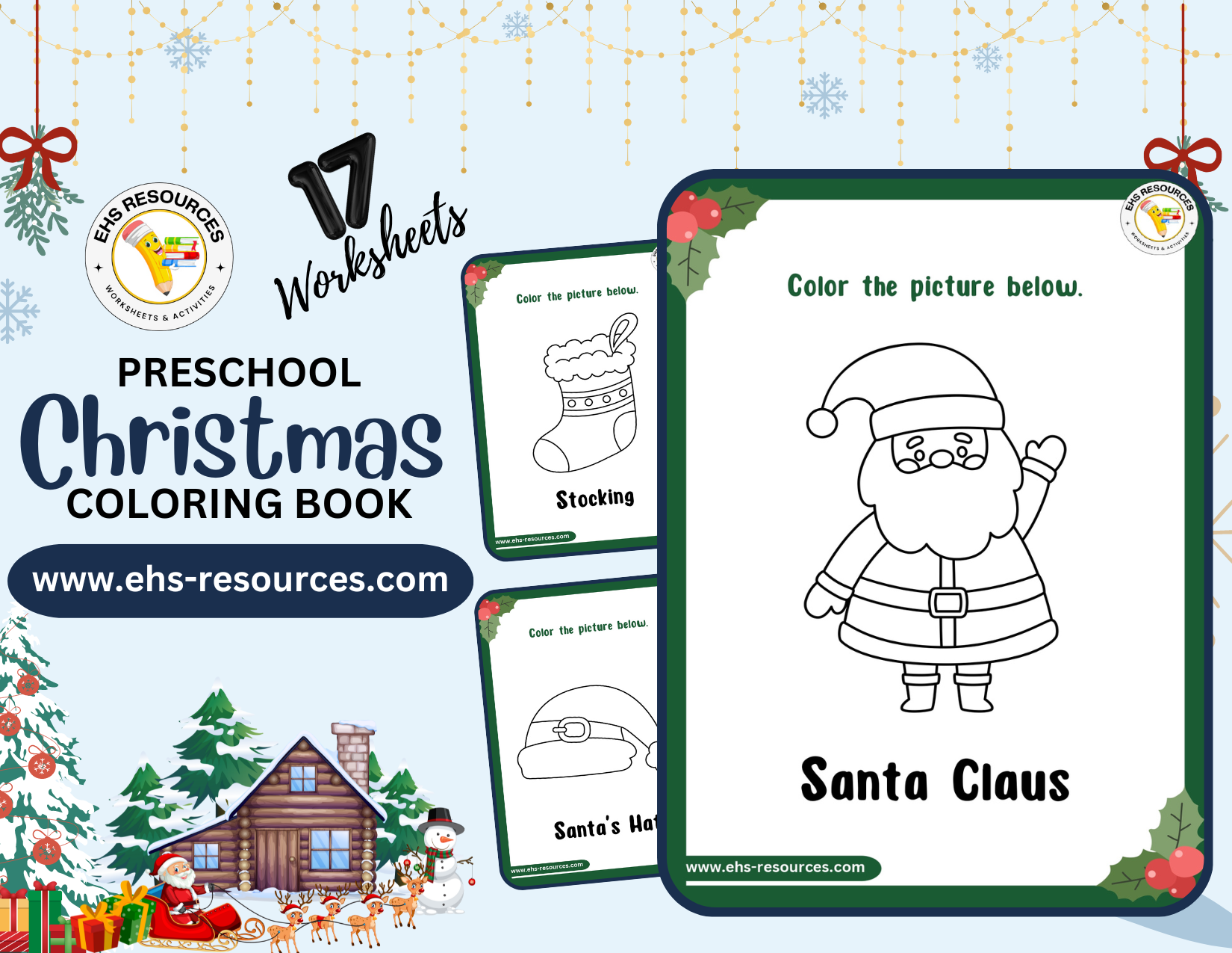 Christmas Coloring Book Preschool- Final Page