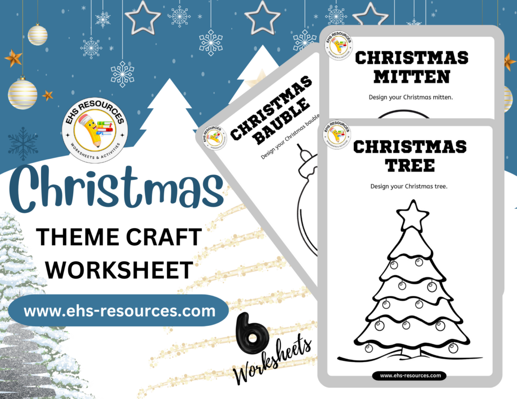 Christmas Theme Craft Worksheet- Final Page