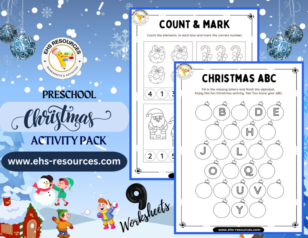 Christmas Activity PACK PRESCHOOL - Final Page