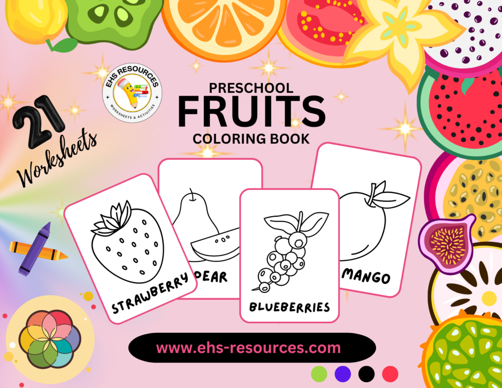Fruits Coloring Book For Preschool- Final Page