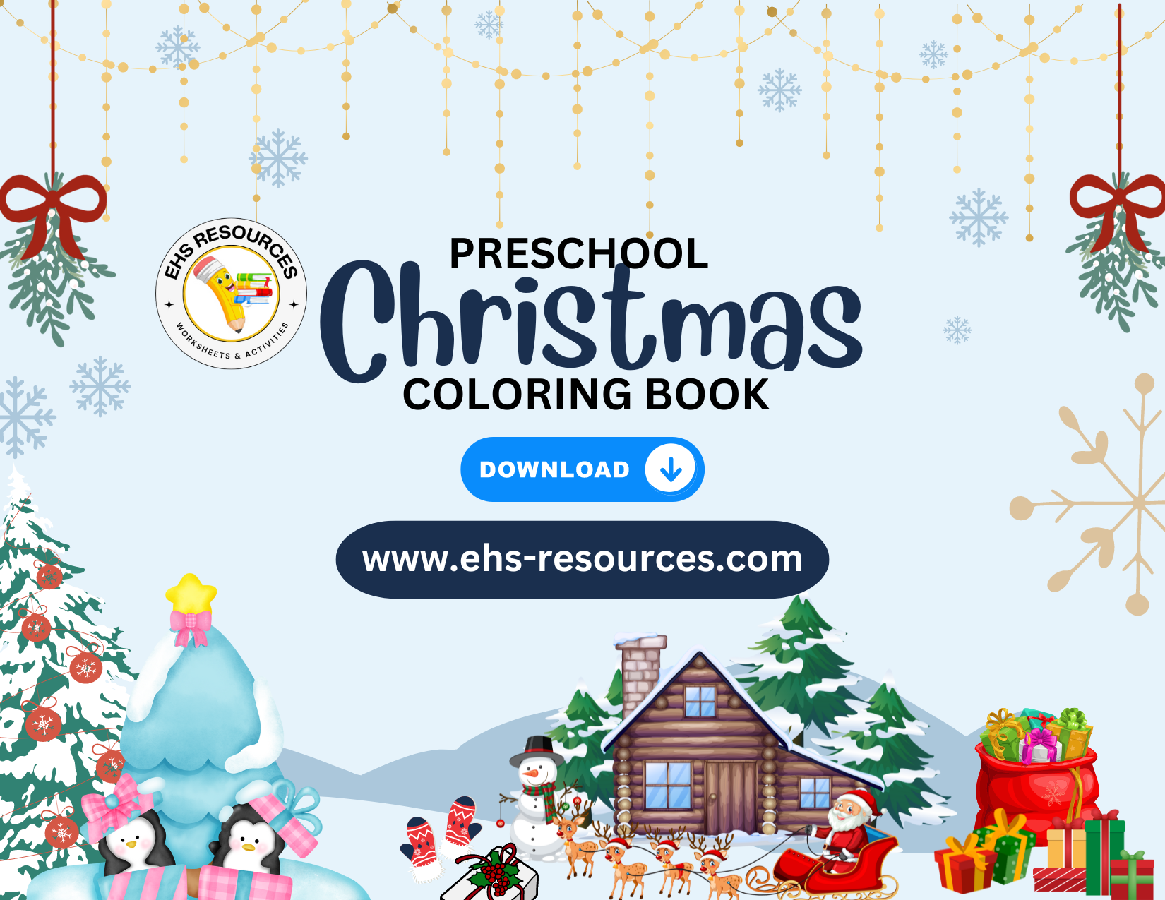 Christmas Coloring Book Preschool- Download