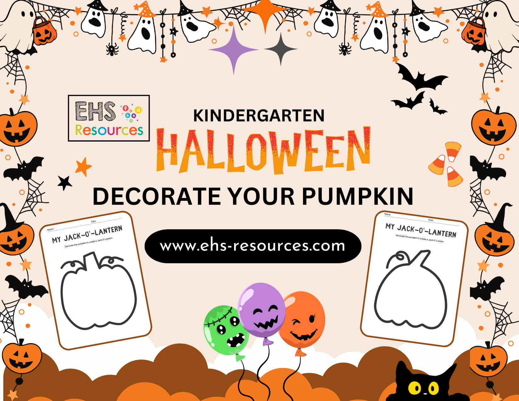 Decorate Your Pumpkin Kindergarten