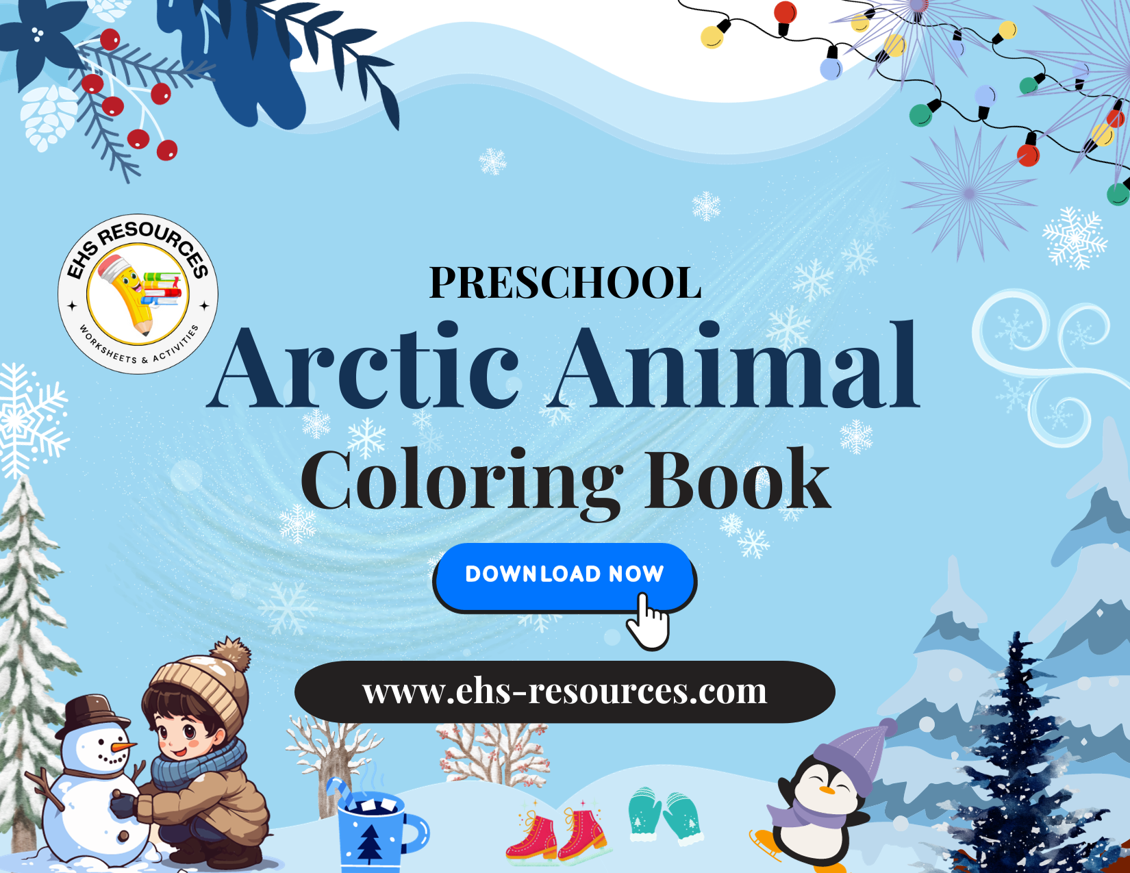 Arctic Animals Coloring Book - Download