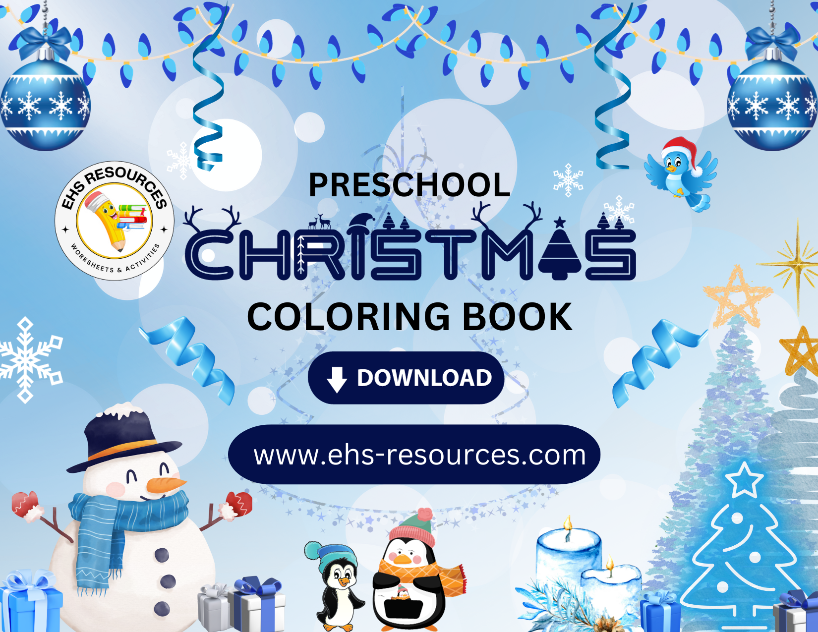 Christmas Coloring Book Preschool - Download
