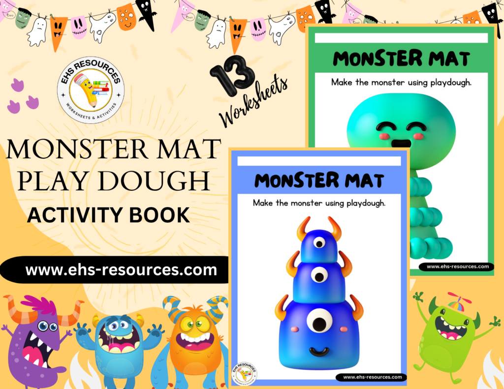 Monster Mat Play Dough Worksheets - Final