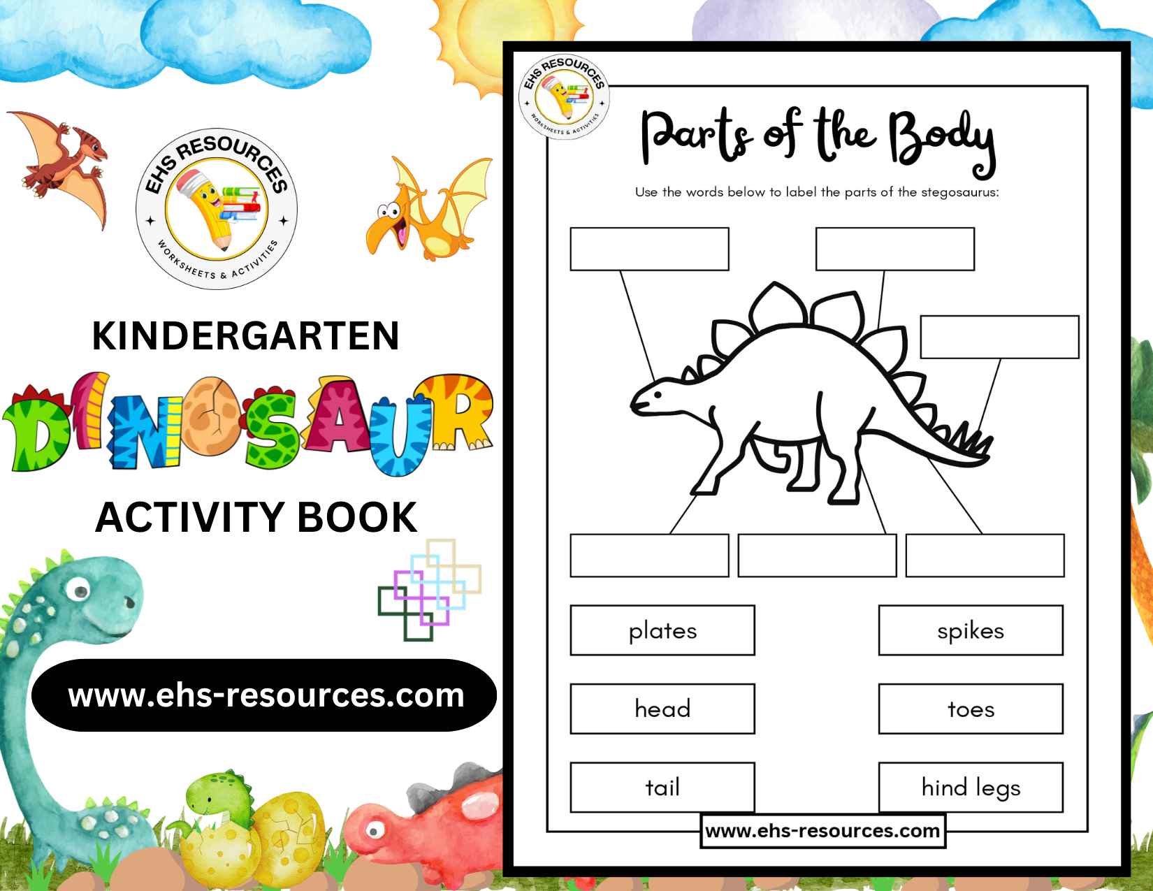 Dinosaur Activity Book - Worksheet 2