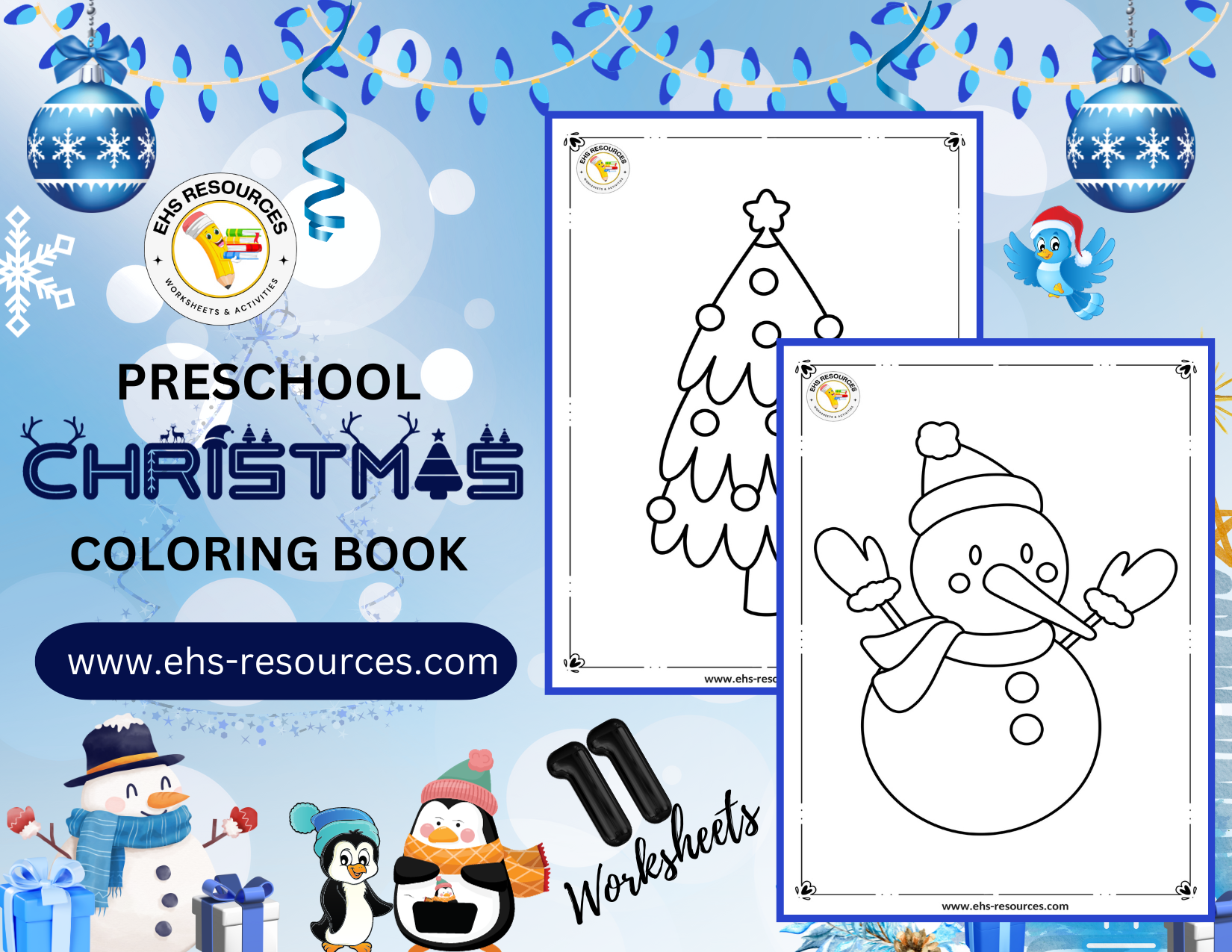 Christmas Coloring Book Preschool - Final Page
