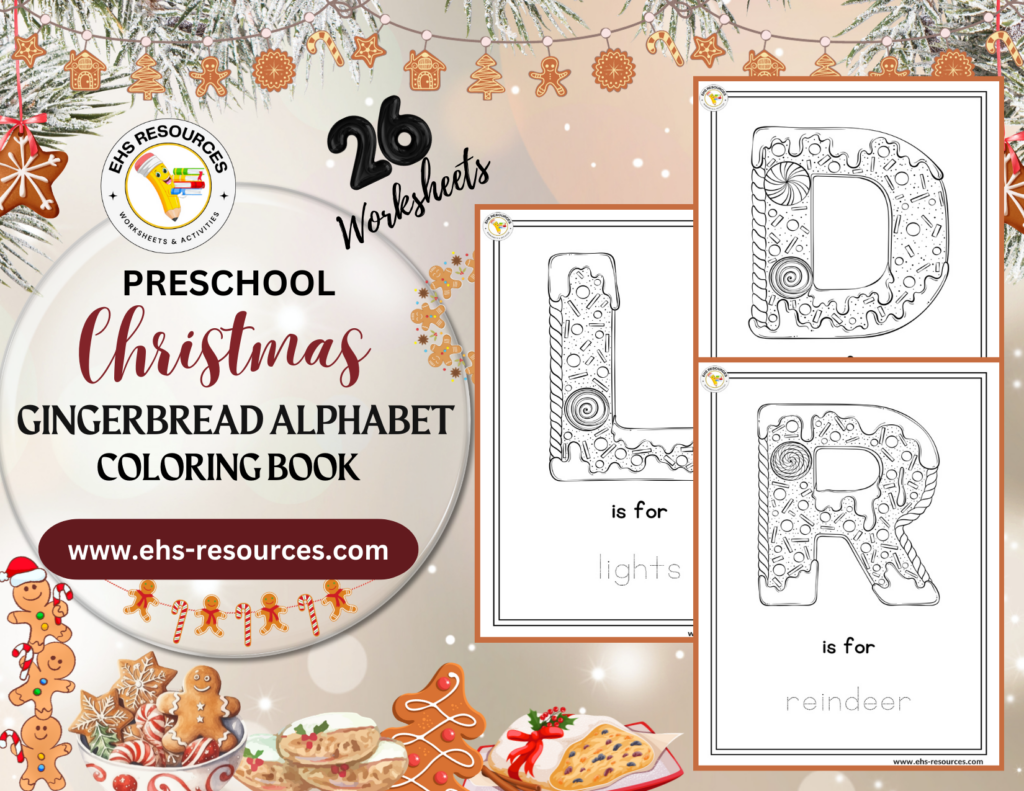 Christmas Gingerbread Alphabet Coloring Book - Final Page