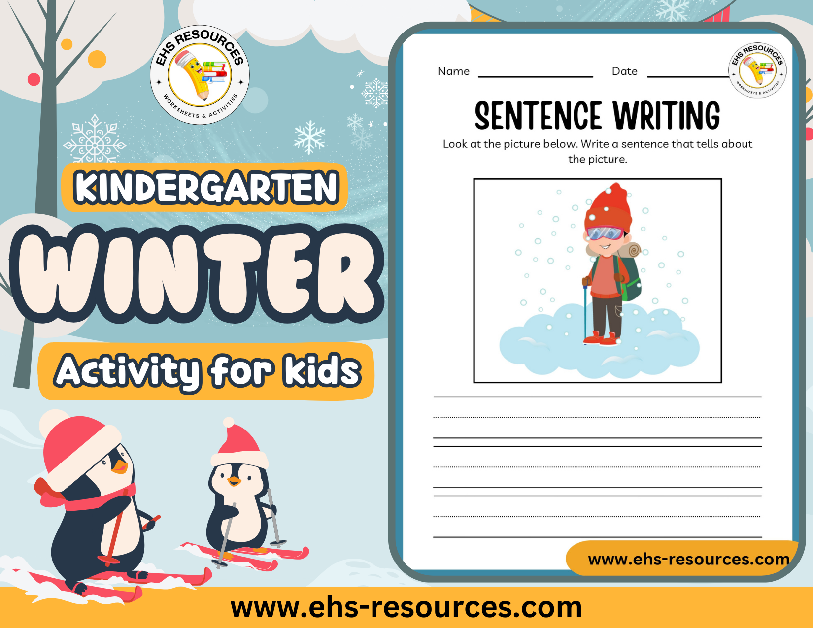 winter-activity-for-kids-kindergarten-sentence-writing