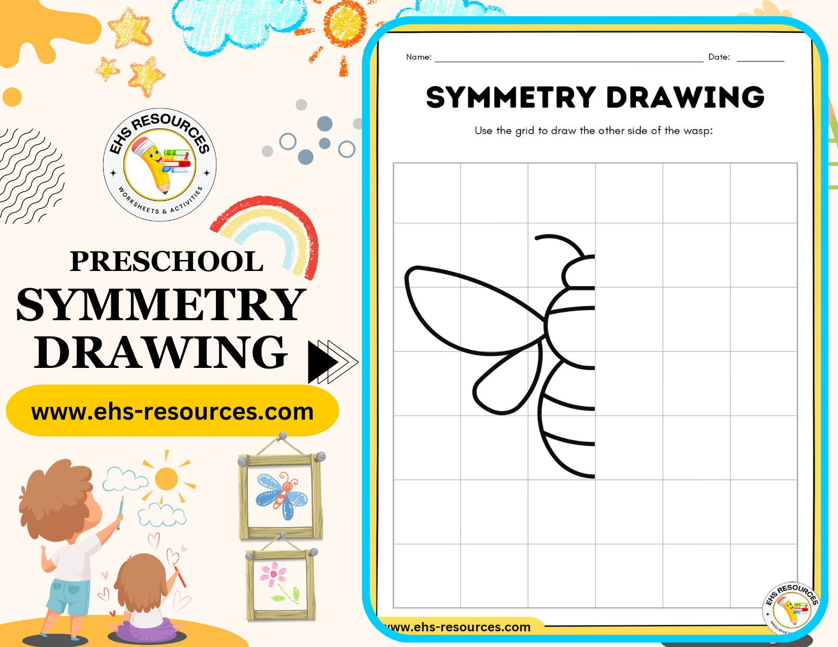 symmetry-drawing-preschool-for-kids-wasp