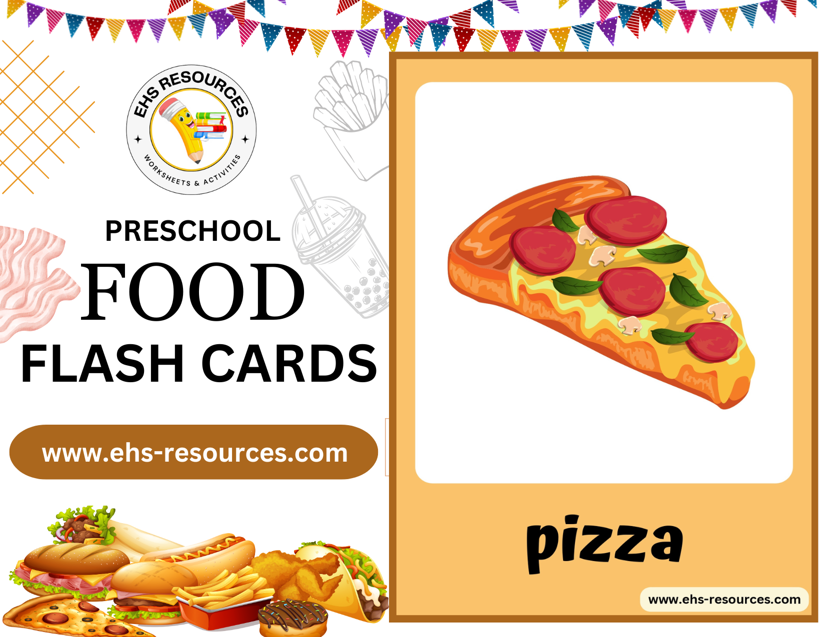 food-flash-cards-preschool-pizza